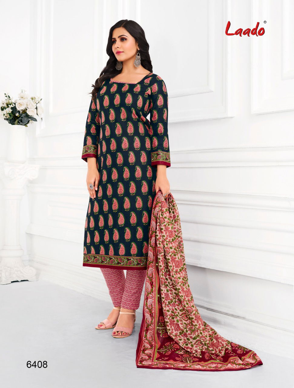 Laado 64 Cotton Printed Latest Designer Casual Wear Dress Material Collection